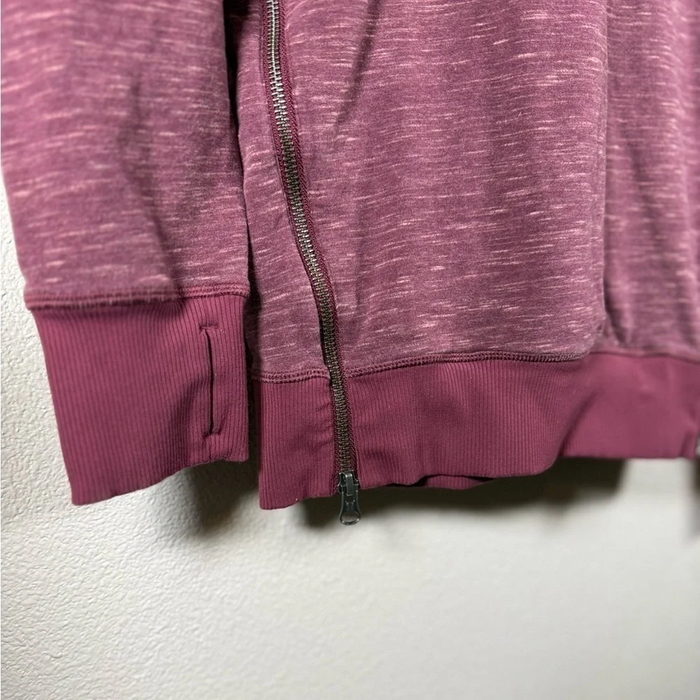 Lululemon Om & Roam Pullover Double Zipper Hoodie In Heathered Berry Size 4 A23